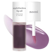 NOONI Korean Hydrating Lip Oil - Appleberry | Long-Lasting, Moisturizing, Plumping, Revitalizing for Dry Lips, Waterproof, No Peel Off, Hydrating, Nourishing Crystal Clear, 0.12 FL Oz