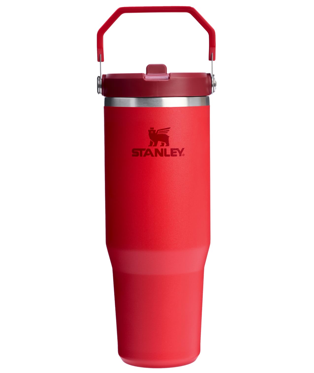 Stanley IceFlow 2.0 Flip Straw Tumbler with Handle 30 oz | Twist On Lid and Flip Up Straw | Leakproof Water Bottle | Insulated Stainless Steel | BPA-Free | Prickly Pear