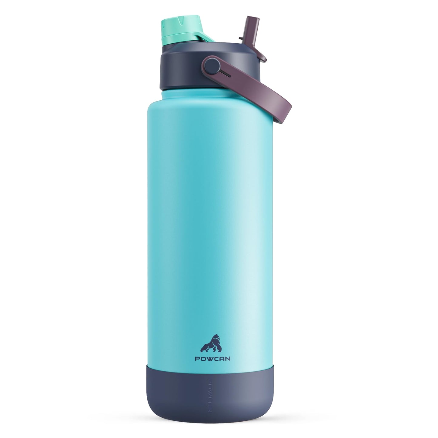 26 oz Insulated Water Bottle with 2-in-1 Straw and Spout Lid, Keep Cold 24H, Leak-Proof, Fits in Car Cup Holder, Stainless Steel Water Bottle for Sports, Travel, and School (Cotton Candy)
