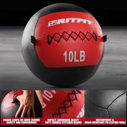 RitFit Medicine Ball / weight ball / Soft Medicine Ball / Wall Medicine Ball / Soft Wall Ball / Wall Ball set/ Medicine Balls for Exercise and Conditioning Workouts, Fitness Gym Equipment for Core Training and Cross Training (5/10/15/20/25/30 lbs)