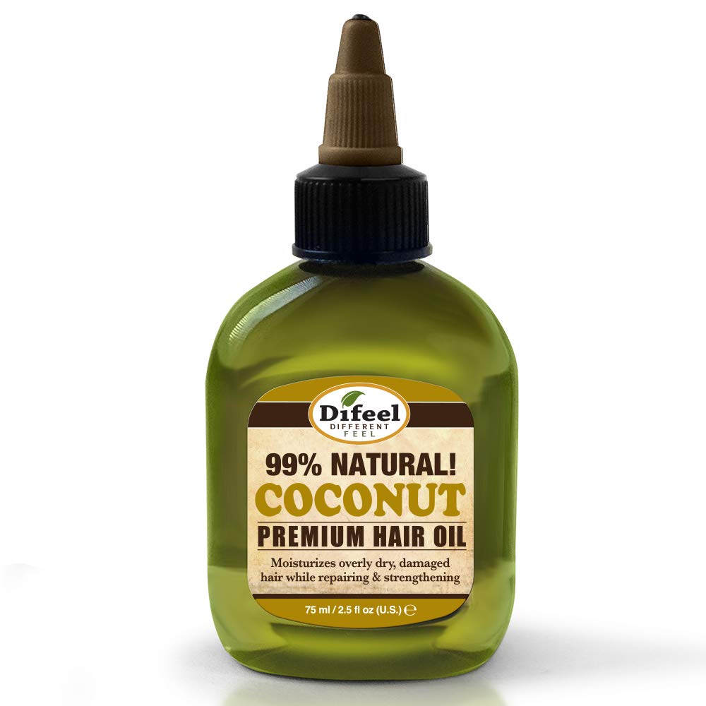 Difeel 99% Natural Premium Hair Oil - Caffeine & Castor Fastest Hair Growth, 8 oz.