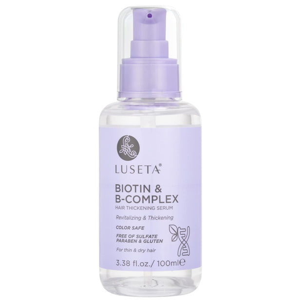 L LUSETA Biotin Hair Growth Serum with Collagen, Hair Oil for Thin and Damage Hair Growth Oil, Biotin growth serum for Frizzy & Damaged hair, Thickening and Healthier Scalp for Men & Women 3.38 Fl Oz