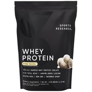 Sports Research Whey Protein Isolate - Sports Nutrition Protein Powder 25g per Scoop - 2lb Bag Whey Protein - Dutch Chocolate Bulk Protein Powder, 25 Servings