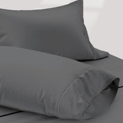 TEXAS LINEN CO. 100% Egyptian Cotton Sheets King Size Set - 1200 Thread Count Egyptian Cotton Luxury Sheets King Size, 17" Deep Pocket, Soft, Cooling Sateen Weave Hotel Quality Bedding Set - White