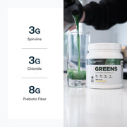 Transparent Labs Prebiotic Greens - Superfood Powder & Antioxidants Supplement with Organic Spirulina, Chloerra, Acacia, & Green Banana Powder - 30 Servings, Peach Mango