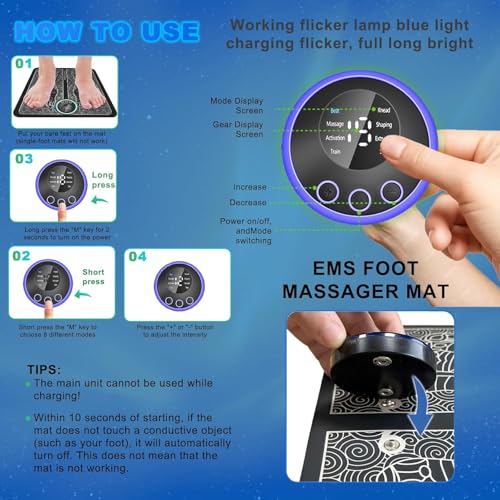 UQQU EMS Foot Massager-Health Expert Electronic Stimulator