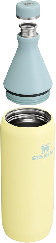 Stanley All Day Slim Bottle 34 oz | Leakproof Twist on Lid | Slim Design for Travel and Gym | Insulated Stainless Steel Water Bottle | BPA-Free | Pomelo