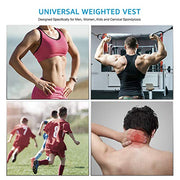 Weighted Vest Weight Vest for Men Women Kids Weights Included, Body Weight Vests Adjustable for Running, Training Workout, Jogging, Walking
