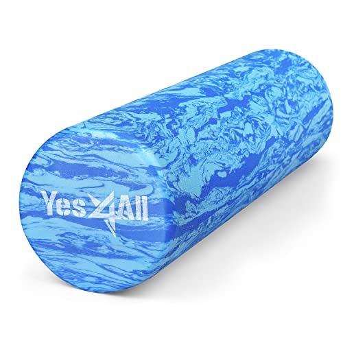 Yes4All EVA Firm Foam Roller for Back - Round Back Roller for Exercise, Yoga & Pilates 12/18/24/36 inch
