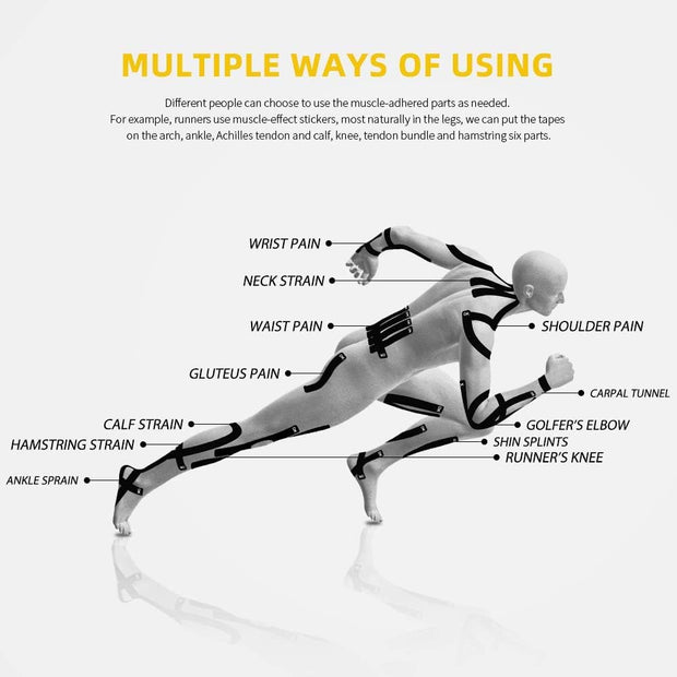 (2in X 103 Feet) OK TAPE PRO Bulk Kinesiology Tape, Original Elastic Latex Free Kinesiology Therapeutic Tape, Free Cut Printed