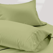 TEXAS LINEN CO. 100% Egyptian Cotton Sheets King Size Set - 1200 Thread Count Egyptian Cotton Luxury Sheets King Size, 17" Deep Pocket, Soft, Cooling Sateen Weave Hotel Quality Bedding Set - White