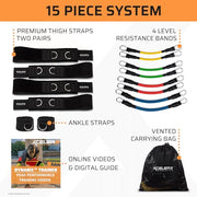 XCELER8 Bands Speed and Agility Training Resistance Bands for All Sports | Includes Ankle Straps | Training Videos | Fast Sprinting, Explosive, Agile, Strength, Endurance