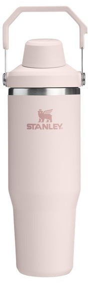 Stanley IceFlow 2.0 Fast Flow Tumbler with Handle 40 oz | Twist On Angled Spout Lid | Leakproof Water Bottle | Insulated Stainless Steel | BPA-Free | Rose Quartz