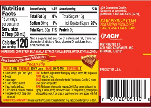 Karo Light Corn Syrup, 16 fl oz (Pack of 2)