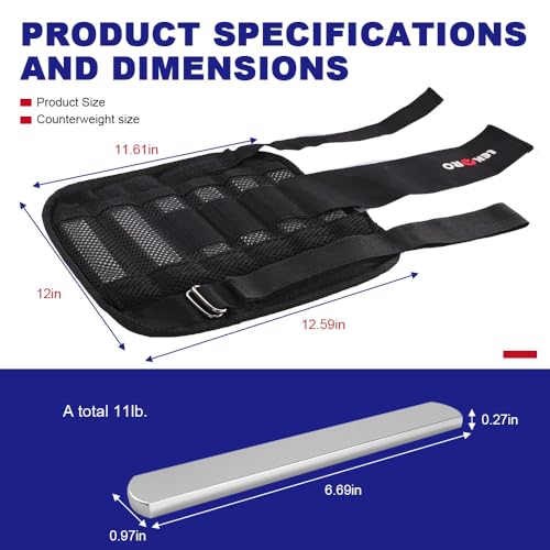 Wrist Arm Weights, Adjustable Wrist Weights, Removable Wrist Ankle Weights for Men Women, for Fitness, Walking, Jogging, Workout, Running, 1Pair 2 Pack