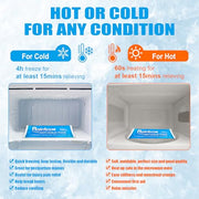 Soft Ice Packs Reusable Gel Pack 2, Hot and Cold Gel Ice Packs for Injuries, Headaches, Joint Pain Relief, Comfort Ice Pack Flexible Therapy on Neck, Ankle, Knee, Leg, Shoulder, Elbow, Wrist, Feet