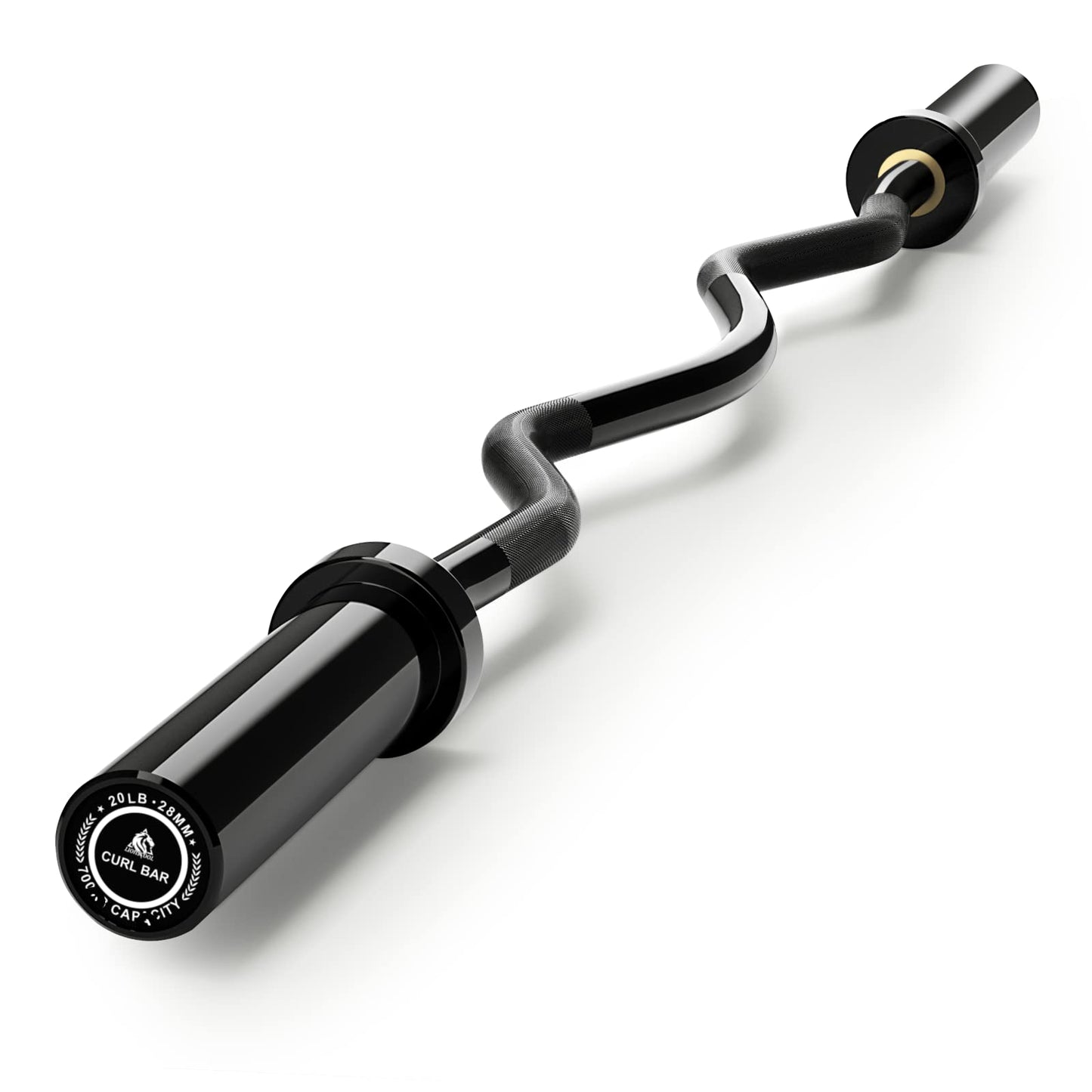 LIONSCOOL Premium 4ft/4.9ft/6ft Barbell for Strength Training and Olympic Weightlifting, 2 Inch Bar for Squats, Curls, Deadlifts, Presses, Hip Thrusts, 350lbs/500lbs/700lbs Weight Capacity
