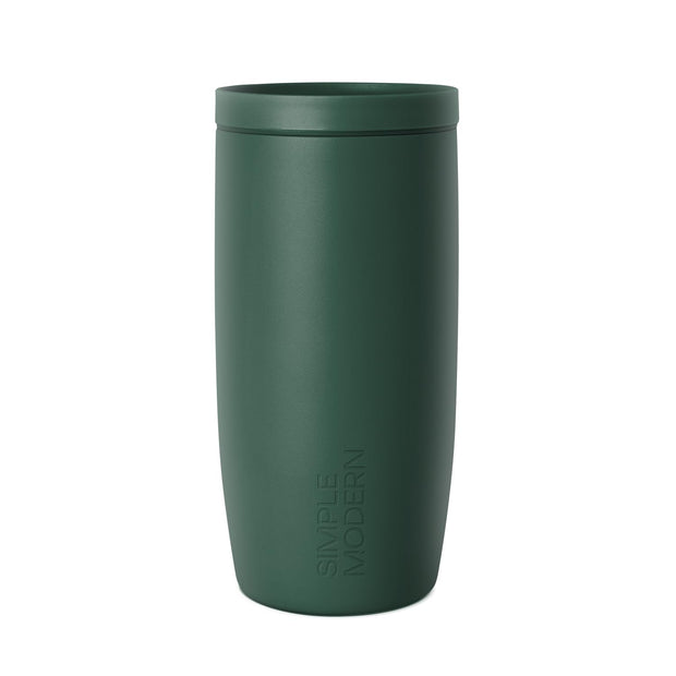 Simple Modern Travel Coffee Mug Tumbler with 360° Lid | Ceramic-Lined Insulated Stainless Steel Cold Brew Iced Coffee Cup | Gifts for Women Men Her Him | Voyager Signature | 16oz | Sea Glass Sage