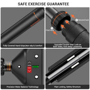 Sportneer Pull Up Bar: Strength Training Chin up Bar without Screws - Adjustable 29.5''-37'' Width Locking Mechanism Pull-up Bar for Doorway - Max Load 440lbs for Home Gym Upper Body Workout, Non-slip