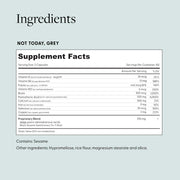 Not Today, Grey Daily Hair Supplement | Slows Grey Hair Growth & Repigment | Promotes Healthier, Thicker Hair | Biotin, B +D Vitamins & Proprietary Complex | Vegan & Gluten Free (3 Month Supply)