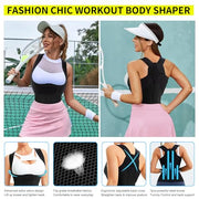 URSEXYLY Back Brace For Women Waist Trainer Vest Back Straightener Adjustable Posture Corrector Spinal Neck Shoulder Support