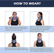 Wonder Care Neck Brace for Sleeping Cervical Collar Adjustable Neck Support Brace Relief Cervical Spine Pressure Ideal for Travel, Office Workers & Neck Injury Recovery, X-Large