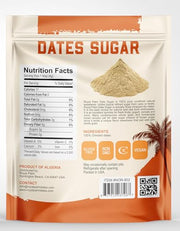 Royal Palm Pure Date Sugar 1 LB | 100% Natural Sweetener | No Added Sugar | Non-GMO | Kosher | Gluten-Free | Healthy Date Sugar for Baking Cooking | Vegan Substitute