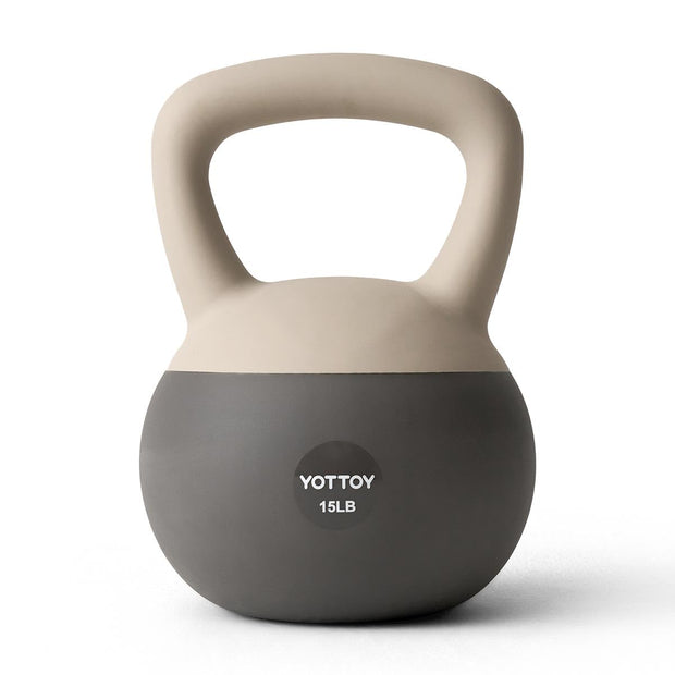 YOTTOY Soft Kettlebell, Set for Strength Training Kettlebells & Home Workouts, Soft-Sided Cushioned Base, Wide-Handle - Ideal for Men, Women, & Beginners