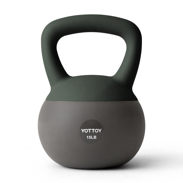 YOTTOY Soft Kettlebell, Set for Strength Training Kettlebells & Home Workouts, Soft-Sided Cushioned Base, Wide-Handle - Ideal for Men, Women, & Beginners
