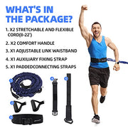 Workout Suspension Resistance Trainer System, Exercise Explosive Force Bounce Physical, Training Resistance Rope Improve Speed，Stamina, Mobility, Strength and Help You Build Muscle.