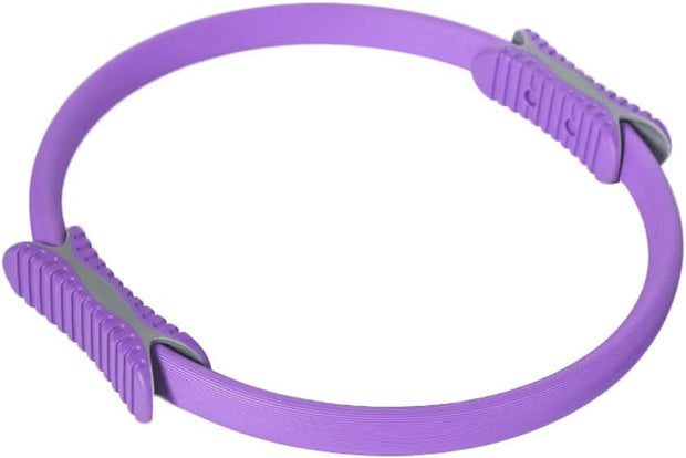 Pilates Ring Hip Circle Yoga Circle Fitness Resistance Band Strength Training Stretching Movement (Purple)