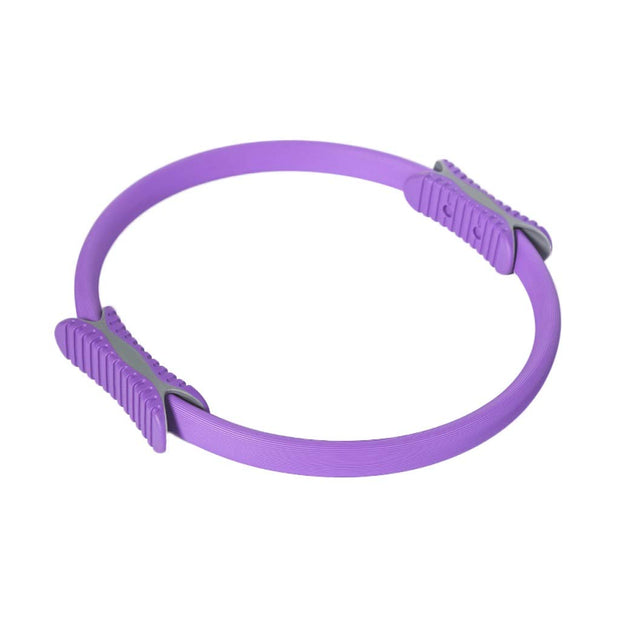 Pilates Ring Hip Circle Yoga Circle Fitness Resistance Band Strength Training Stretching Movement (Purple)