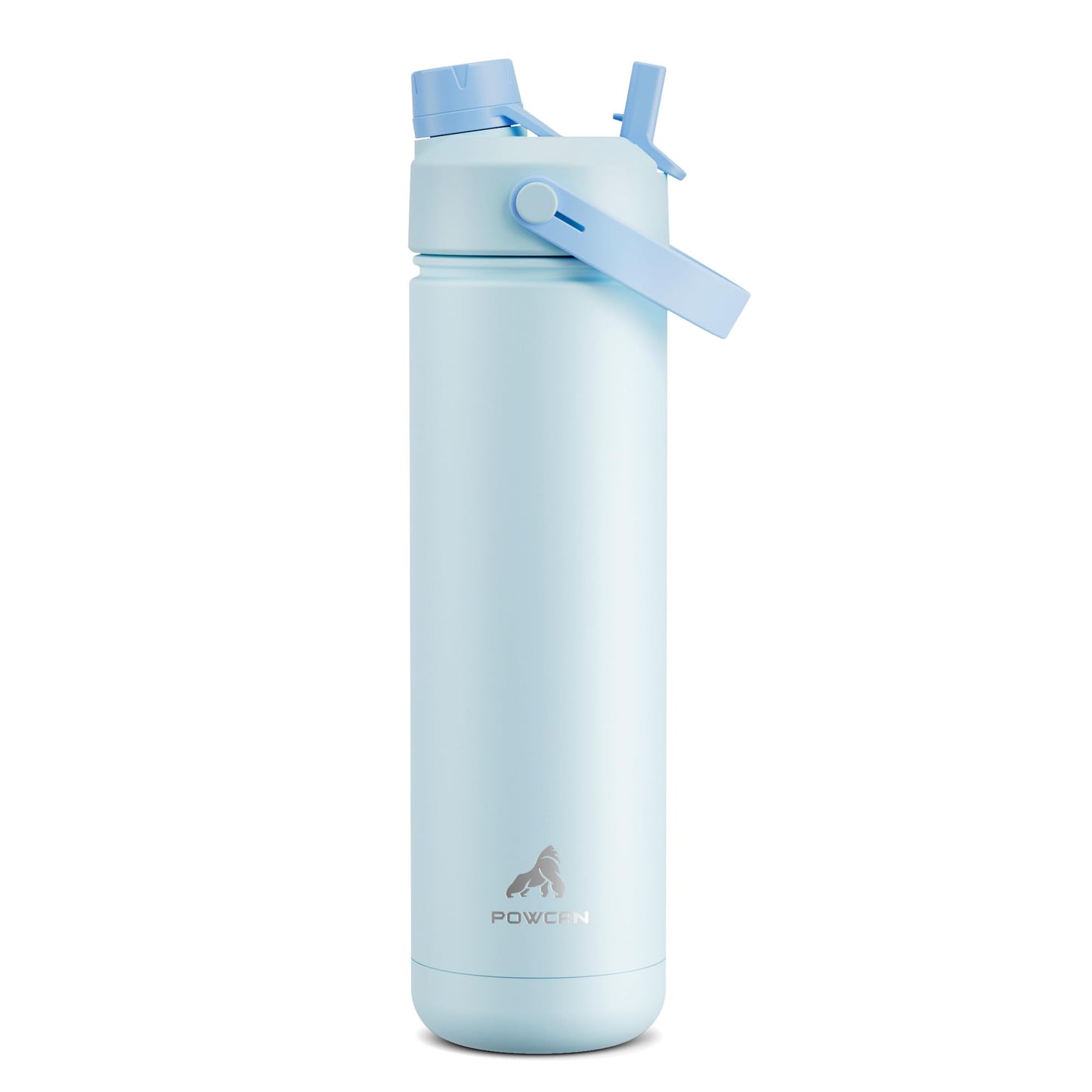 26 oz Insulated Water Bottle with 2-in-1 Straw and Spout Lid, Keep Cold 24H, Leak-Proof, Fits in Car Cup Holder, Stainless Steel Water Bottle for Sports, Travel, and School (Cotton Candy)