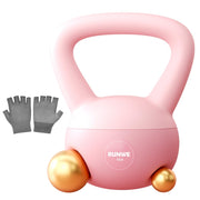 RUNWE Soft Kettlebell - Weight Options for 25, 20, 15, 10 and 5 LB Strength Training Kettlebells Weight Iron Sand Filled Shock-Proof Hand Weights for Women Men or Children
