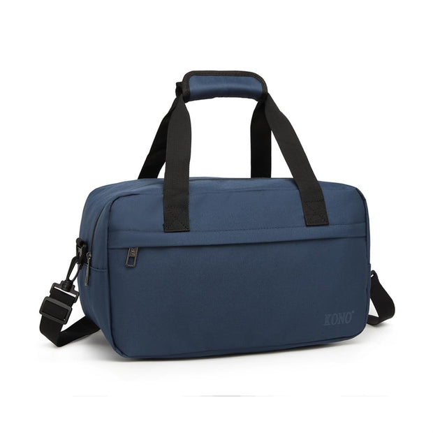 Kono Travel Duffel 13.78"x7.87"x7.87" Under Seat Carry-On 14L Sports Tote Gym Weekender Overnight Bag Extra Small, Black