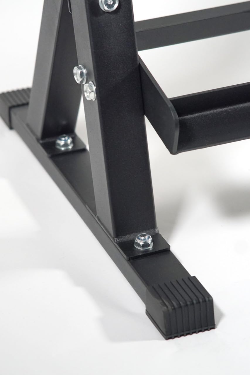 3 Tier Dumbbell Rack – Heavy-Duty Steel Weight Storage Stand for Hex or Round Dumbbells – Rubber Feet for Stability – Home or Commercial Gym Use