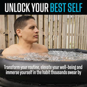 Wilder XL Ice Bath Cold Plunge – 86 Gallon Portable Ice Bath Tub for Recovery and Cold Water Therapy – Triple Insulated