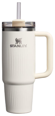 STANLEY Quencher H2.0 Tumbler with Handle and Straw 40 oz | Flowstate 3-Position Lid | Cup Holder Compatible for Travel | Insulated Stainless Steel Cup | BPA-Free | Black Chroma