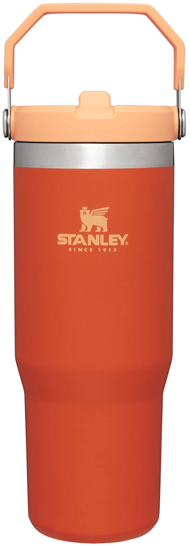 Stanley IceFlow 2.0 Flip Straw Tumbler with Handle 30 oz | Twist On Lid and Flip Up Straw | Leakproof Water Bottle | Insulated Stainless Steel | BPA-Free | Prickly Pear