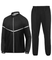 Sauna Suit for Men Sweat - Long Sleeve Shirt Jacket Workout Body Shaper Zipper Top Slimming Fitness Trainer Gym
