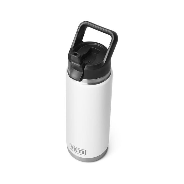 YETI Rambler 26 oz Bottle, Vacuum Insulated, Stainless Steel with Straw Cap, Wetlands Brown