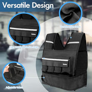 Weighted Vest for Men and Women, 2-18lb Vest with 16 Ironsand Weights for Home Workouts, Adjustable Body Weight Vest Exercise Set for Strength Training, running, walking, Cardio