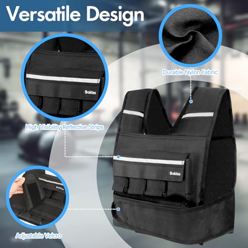 Weighted Vest for Men and Women, 2-18lb Vest with 16 Ironsand Weights for Home Workouts, Adjustable Body Weight Vest Exercise Set for Strength Training, running, walking, Cardio