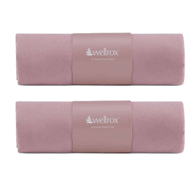 Microfiber Yoga Hand Towel – Super Soft, Quick-Dry, Non Slip Yoga Towel for Hot Pilates, Gym & Workouts (26.5" x 16", Rose)