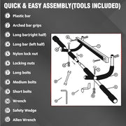 TOPOKO Upgrade Pull Up Bar for Doorway - Max Capacity 440 lbs, Portable Upper Body Workout Bar for Strength Training