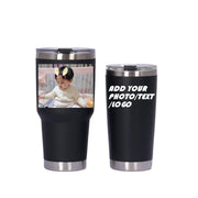 Personalized Photo 20oz 30oz Stainless Steel Tumbler,Custom Coffee Tumbler Cup With Lid And Strawstraw Vacuum Insulated With Text Photo Logo (PERSONALIZED)