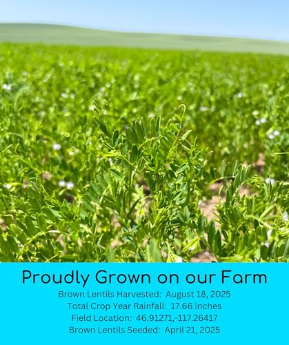 Palouse Brand Emergency Legume Bucket Supply | Certified Glyphosate Residue Free | 75 LBS | Chickpeas, Lentils and Green Split Peas [25 lbs each]