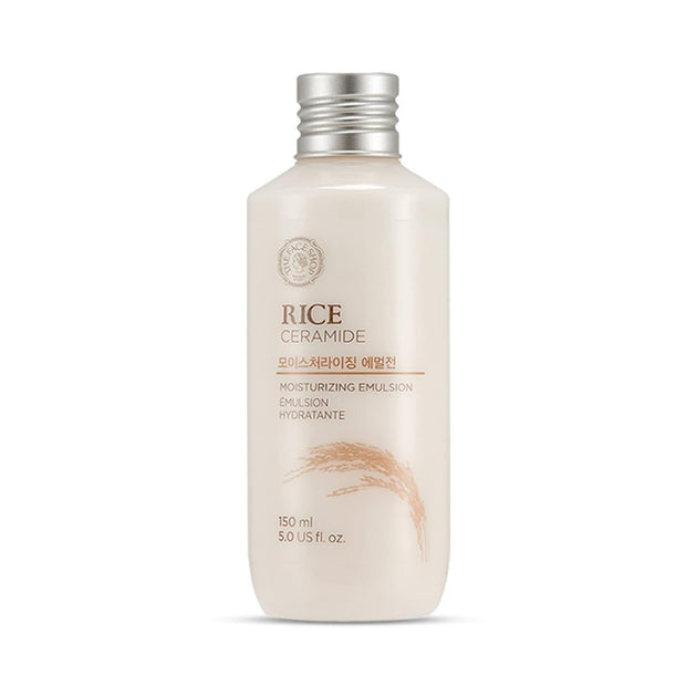 The Face Shop Rice Ceramide Moisturizing Skincare Set - Toner & Moisturizer, Korean Skin Care with Rice Water, Gift Set, Travel Size, Hydrating for Dry Skin