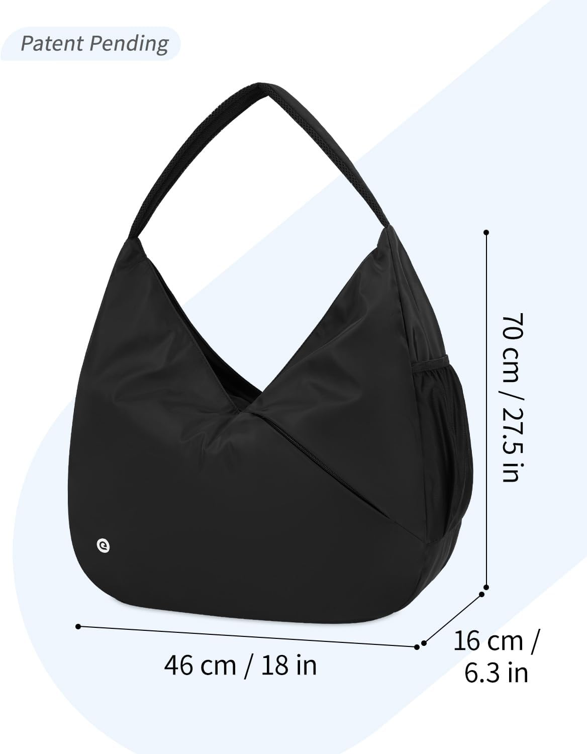 Ceneda Large Gym Bag for Women Sports Duffel Bag with Hidden Yoga Mat Holder & Shoe Compartment Workout Dance Tote Bag with Wet Pocket Overnight Weekender Bag for Travel Yoga