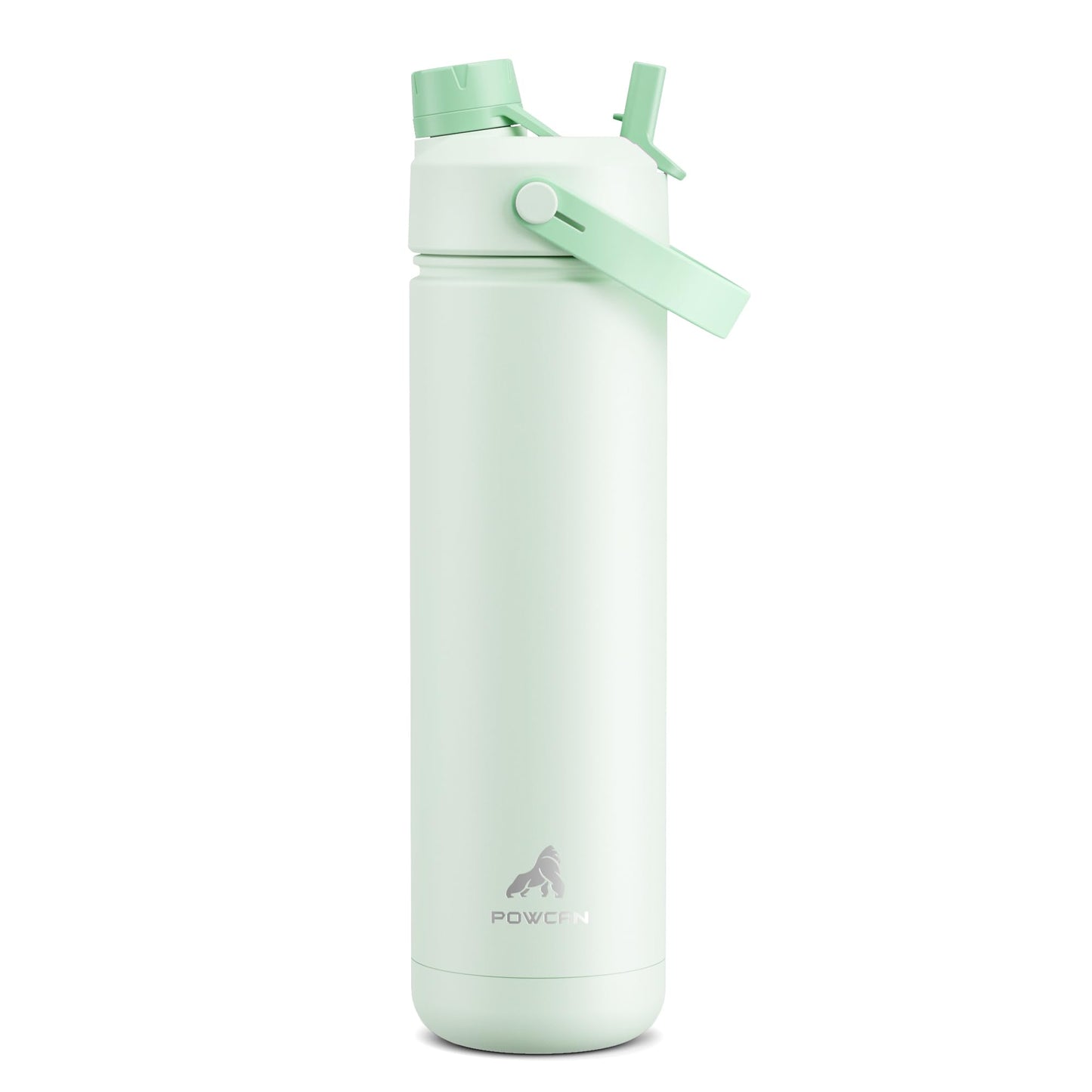 26 oz Insulated Water Bottle with 2-in-1 Straw and Spout Lid, Keep Cold 24H, Leak-Proof, Fits in Car Cup Holder, Stainless Steel Water Bottle for Sports, Travel, and School (Cotton Candy)